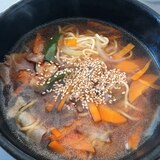 鍋一つ！ごまたっぷりあんかけラーメン